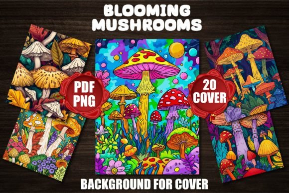 Blooming Mushrooms Backgrounds for Cover: A Creative Guide