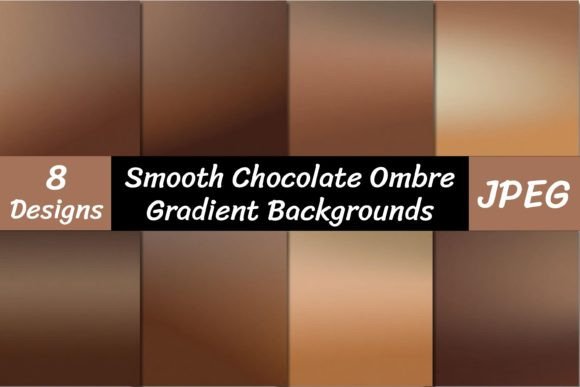 Chocolate Color Ombre Backgrounds: Rich, Warm, and Ready for Design