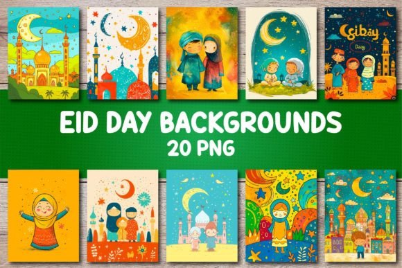 Creating Festive Covers with Eid Day Backgrounds