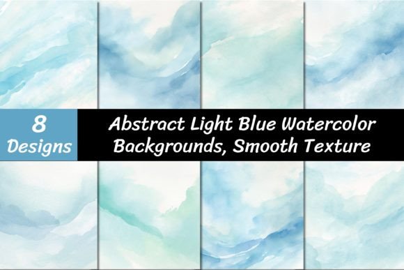 Elevate Your Designs with Blue Watercolor Texture Backgrounds