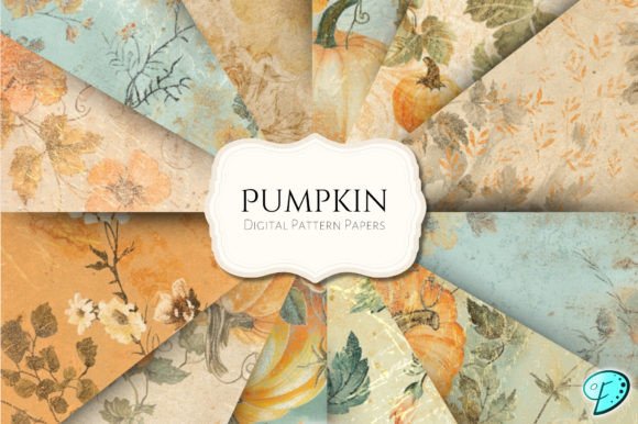 Embrace Autumn with Pumpkin Pattern Paper Backgrounds