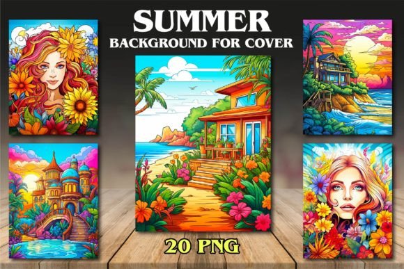 Summer Backgrounds for Covers: Infuse Your Projects with Warmth