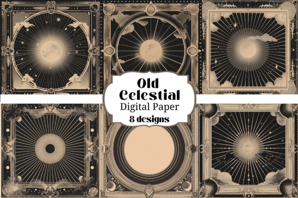 Unlocking Vintage Charm with Old Celestial Digital Paper Backgrounds