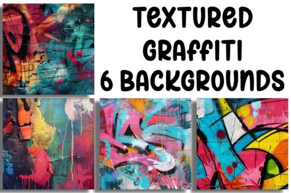 Urban Fusion: Textured Graffiti Backgrounds for Bold Design