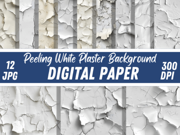 White Peeling Wall Plasters Backgrounds: A Designer's Texture Toolkit
